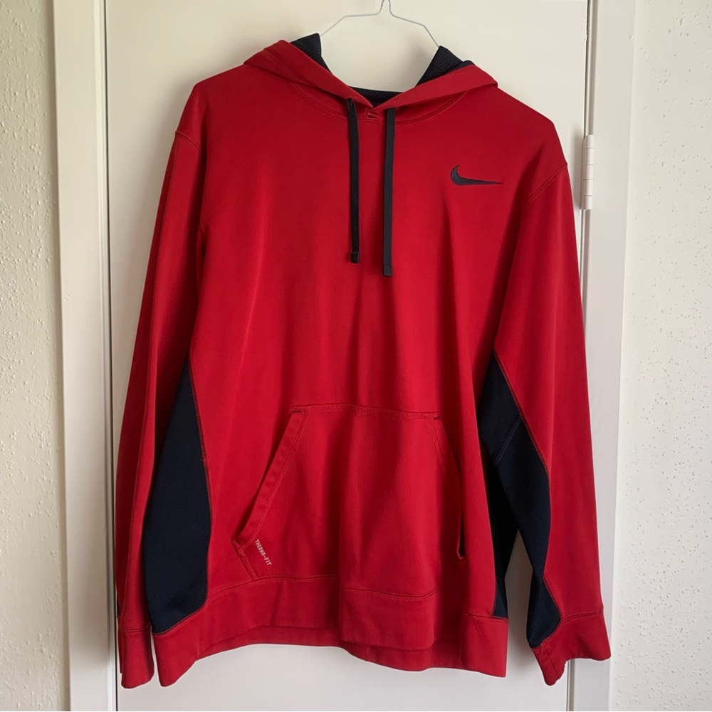Nike Black and Red Thermo-Fit Jacket